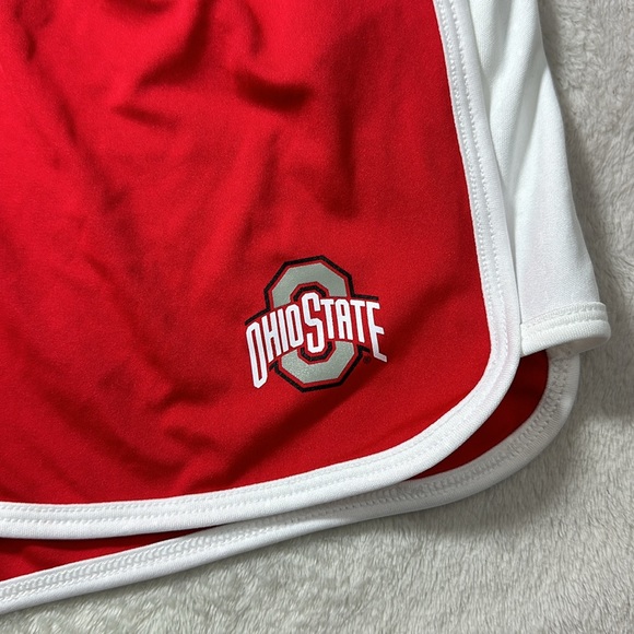 Nike Womens Ohio State University Athletic Shorts Red and White Size Medium - Picture 3 of 8